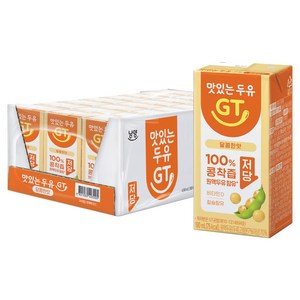 맛있는두유GT 달콤한맛 저당, 190ml, 24개
