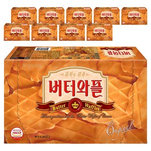 크라운 오리지널 버터와플, 237g, 10개
