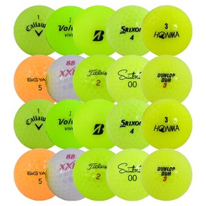 토탈 유명브랜드 혼합 골프공 로스트볼 1등급 42.67cm, 랜덤발송, 1개입, 20개