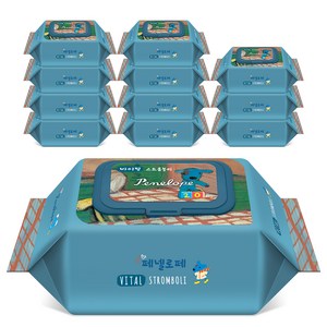 페넬로페 바이탈 플러스 스트롬볼리 저자극 아기물티슈 휴대캡형