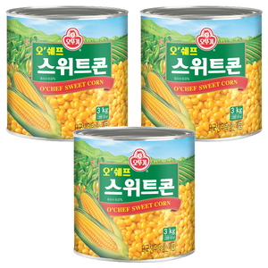 오뚜기 오쉐프 스위트콘 3kg, 3kg, 3개