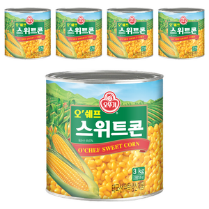 오뚜기 오쉐프 스위트콘 3kg, 3kg, 5개