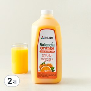 파스퇴르 발렌시아 오렌지주스, 1.8L, 2개