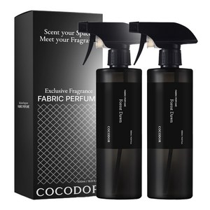 코코도르 패브릭 퍼퓸 섬유탈취제 포레스트던 본품, 500ml, 2개