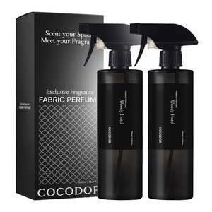 코코도르 패브릭 퍼퓸 섬유탈취제 우디호텔 본품, 500ml, 2개