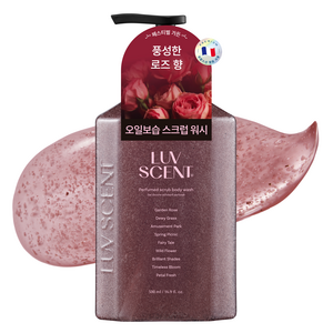 럽센트 스크럽 바디워시 페스티벌 가든 로즈향, 500ml, 1개