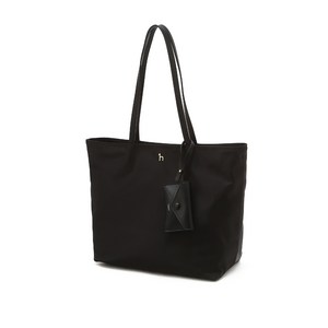 헤지스 아이코닉 나일론 퍼피 로고 와이드 쇼퍼백 카드참