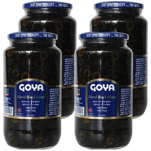 고야 슬라이스드 블랙 올리브, 900g, 4개