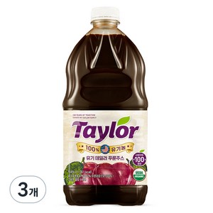 테일러 유기농 푸룬주스, 1.89L, 3개
