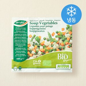아르도 유기가공식품인증 수프채소믹스 (냉동), 600g, 1봉