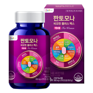 판토모나 여성용 비오틴 플러스 맥스 229.5g, 270정, 1개