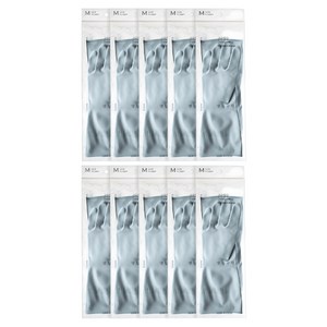 생활공작소 라텍스 고무장갑 일반형, 파스텔블루, 중(M), 10개