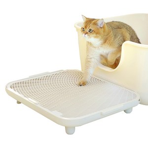 소심한호랑이 고양이 심쿵발판, 아이보리, FREE, 1개