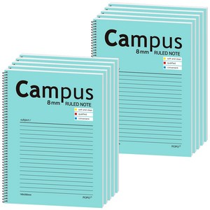 포포팬시 캠퍼스 노트 3, 민트, 10개