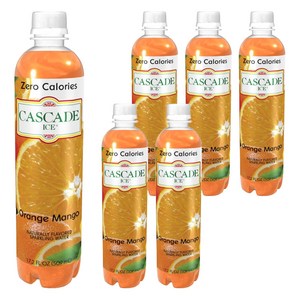 캐스케이드 스파클링 오렌지 망고에이드, 509ml, 6개