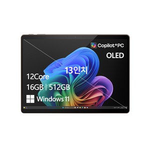 마이크로소프트 서피스 프로 듄 약 13인치에 해당함, 스냅드래곤, 512GB, 16GB, WIN11 Home, 2024.08