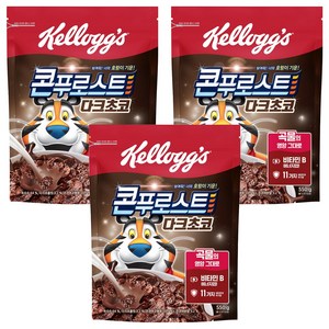 콘푸로스트 다크초코 시리얼, 550g, 3개