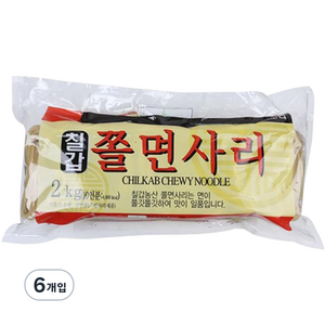 칠갑농산 쫄면사리, 2kg, 6개