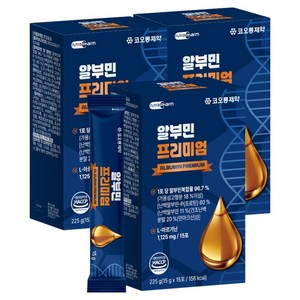 코오롱제약 알부민 프리미엄 15p, 225g, 3개
