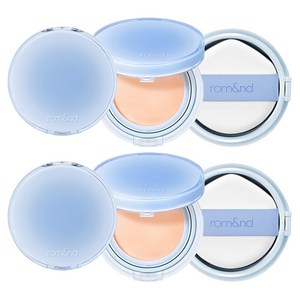 [비건뷰티] 롬앤 베어 워터 쿠션 파운데이션 20g + 리필 20g, 02 퓨어21, 1개