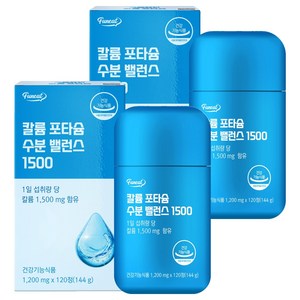 퍼니트 칼륨 포타슘 수분 밸런스 1500, 120정, 2박스