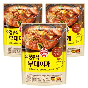 오뚜기 의정부식 부대찌개, 500g, 3개