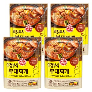 오뚜기 의정부식 부대찌개, 500g, 4개