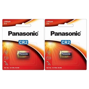 파나소닉 3V 리튬 CR2 건전지, 1개입, 2개