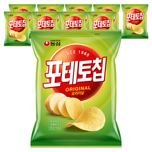 농심 포테토칩 오리지널, 60g, 10개