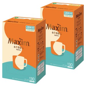 맥심 슈프림골드 커피믹스, 13.5g, 130개입, 2개