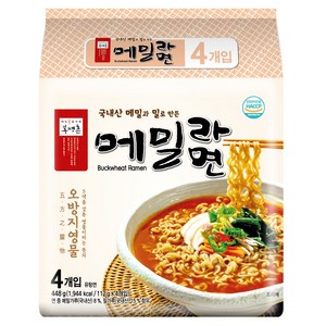 봉평촌 메밀라면 112g, 4개