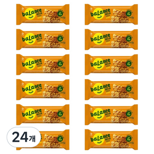 CJ제일제당 밸런스밀 프로틴바 피넛버터, 34g, 24개