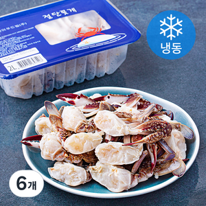 절단꽃게 2L (냉동), 450g, 6개