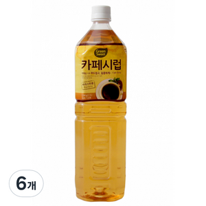 그린스위트 카페시럽, 1.5L, 6개