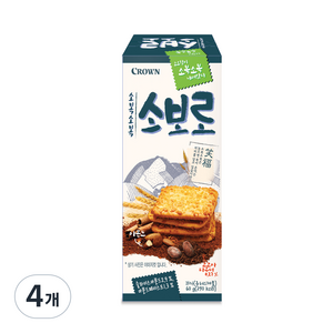 크라운 소복소복 소보로, 60g, 4개