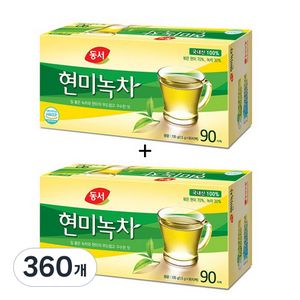 동서 현미녹차 티백, 1.5g, 90개입, 4개