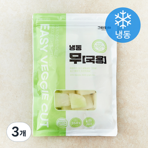 그린피아 무 국용 (냉동), 350g, 3개