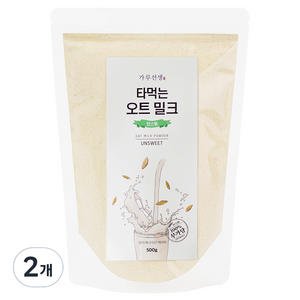 가루선생 타먹는 오트 밀크 언스윗, 500g, 2개