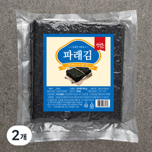 김이가 파래김 100매, 180g, 2개