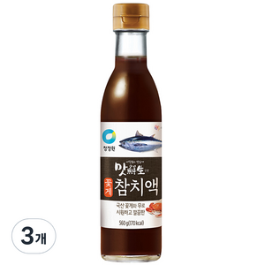 맛선생 꽃게 참치액, 560g, 3개