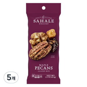 사할리스낵스 메이플 피칸, 42.5g, 5개