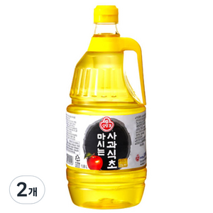 오뚜기 마시는 사과식초, 1.8L, 2개