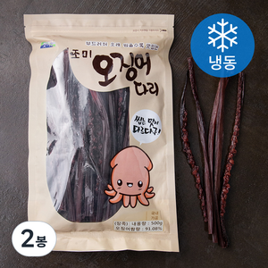 갯마을 조미 오징어 다리 장족 (냉동), 500g, 2봉