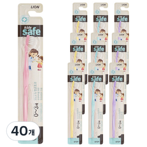 키즈세이프 칫솔 1단계, 랜덤 발송, 40개, 1개입