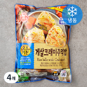 오뚜기 오즈키친 게살 크래미 주먹밥 (냉동), 500g, 4개