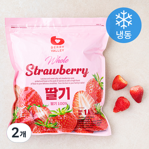 베리밸리 딸기 (냉동), 1kg, 2개
