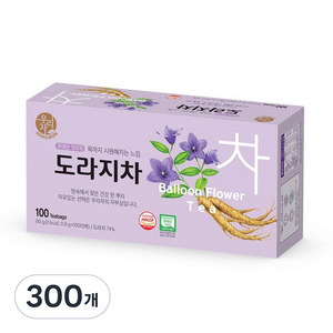 우리차 도라지차, 800mg, 100개입, 3개