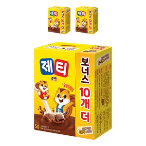 제티 초코 코코아분말, 17g, 50개입, 3개