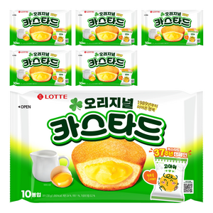 롯데카스타드 오리지널, 230g, 6개