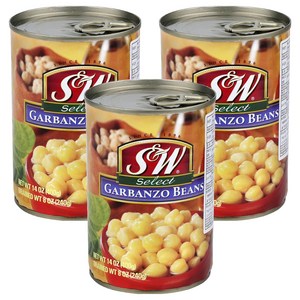 에스앤더블유 병아리콩 통조림, 400g, 3개